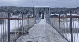 В Кебезени завершается ремонт пешеходного моста