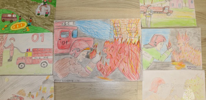 Конкурс детских рисунков «Спасатель – работа отважных!» прошел в Республике Алтай