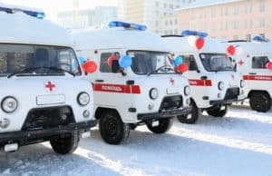 Районные больницы получили новый транспорт