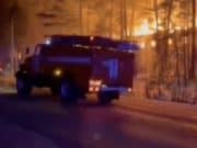 В Майминском районе на турбазе случился пожар На Чуйском тракте загорелась турбаза