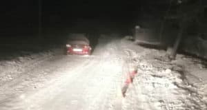 1 января сельчанка врезалась в опору ЛЭП и попала в больницу