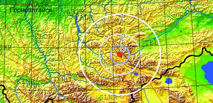 В Улаганском районе 1 января произошло землетрясение