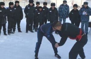 В колонии строгого режима устроили соревнования по борьбе куреш