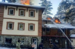 В Чемальском районе произошел пожар на турбазе