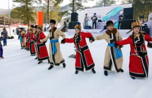 Алтайский новый год отметили на курорте «Манжерок» Алтайский новый год отметили на курорте «Манжерок»
