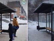 Дизайнерские остановочные павильоны устанавливают в Горно-Алтайске Дизайнерские остановочные павильоны установили в Горно-Алтайске