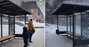 Дизайнерские остановочные павильоны устанавливают в Горно-Алтайске Дизайнерские остановочные павильоны установили в Горно-Алтайске
