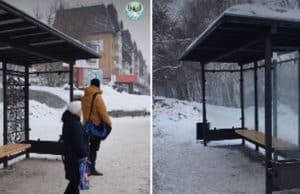 Дизайнерские остановочные павильоны установили в Горно-Алтайске