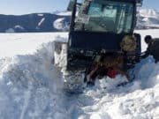 Сильный снегопад заблокировал дорогу на Аргут Сильный снегопад заблокировал дорогу на Аргут