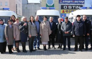 Районные больницы получили новые автомобили скорой помощи