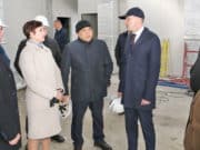 Глава республики проинспектировал ход строительства социальных объектов
