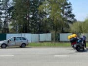 Кемеровский байкер врезался в автомобиль на Чуйском тракте