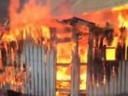 В Ынырге загорелся жилой дом