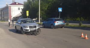 «Автоледи» сбила девочку с велосипедом на пешеходном переходе «Автоледи» сбила девочку с велосипедом на пешеходном переходе