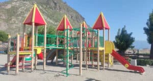Детскую площадку открыли в селе Аюла