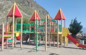 Детскую площадку открыли в селе Аюла