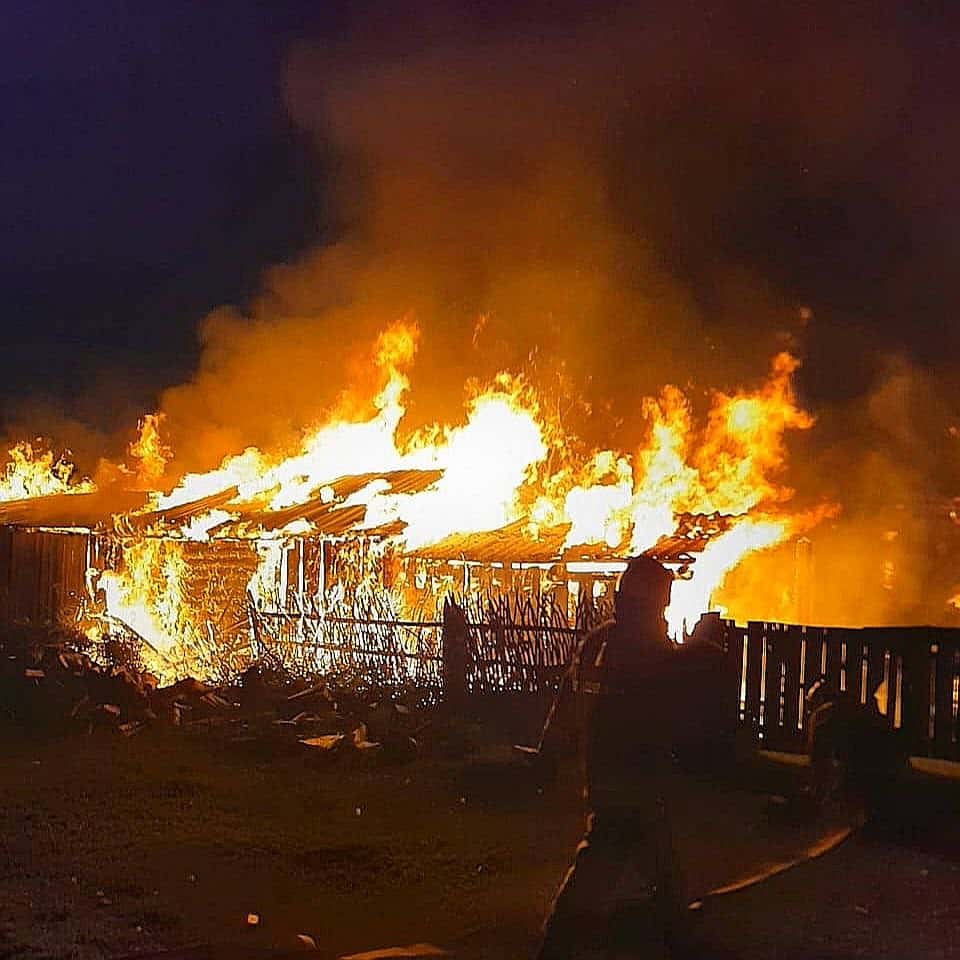 В Березовке при пожаре в жилом доме пострадал мужчина 
