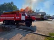 Следственный отдел загорелся в Турочаке Следственный отдел загорелся в Турочаке