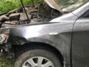 Житель Барнаула разогнался на Camry и слетел в кювет на Чуйском тракте