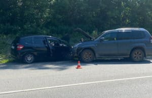 Honda Fit возле Карлушки протаранила Land Cruiser
