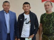 Военнослужащему из Нижней Талды вручили медаль Суврова