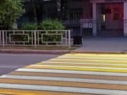 Первая в регионе проекционная «зебра» появилась в Горно-Алтайске