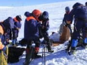 В районе ущелья Актру заработал сезонный спасательный пост