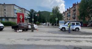 В ДТП на главном проспекте Горно-Алтайска пострадали четыре человека