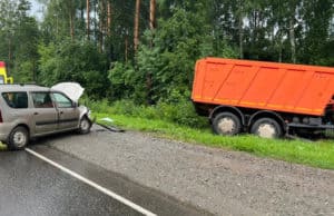 Водитель КАМАЗа разогнался и устроил ДТП на Чуйском тракте Водитель КАМАЗа разогнался и устроил ДТП на Чуйском тракте