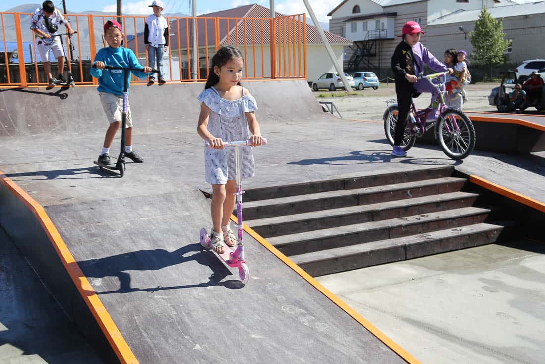 Площадку ГТО и скейт-парк открыли в Кош-Агаче 