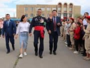 Героя России Данияра Джартанова с почестями встретили на малой родине Героя России Данияра Джартанова с почестями встретили на малой Родине