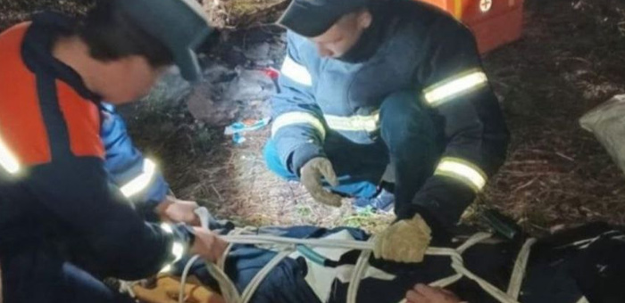 Сборщик ореха упал с дерева в районе Семинского перевала