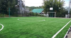 Благоустроенную спортплощадку открыли в школе-интернате для детей с нарушением слуха