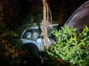 В Майме «Тойота» врезалась в опору ЛЭП, пострадала 17-летняя девушка