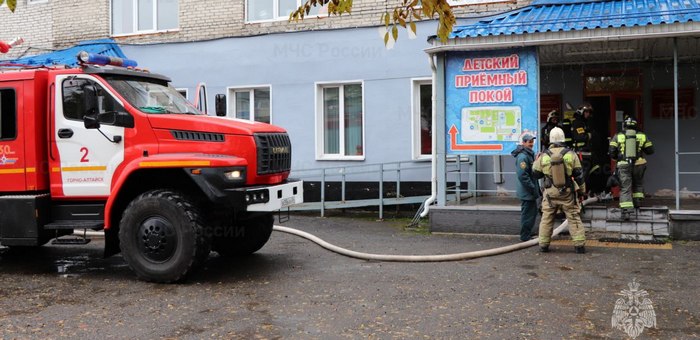 В детской поликлинике предотвратили пожар