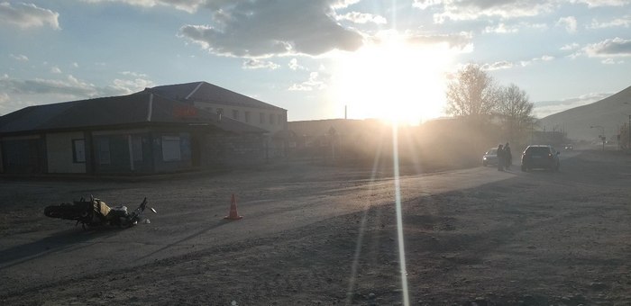 15-летняя мотоциклистка устроила ДТП в Улагане