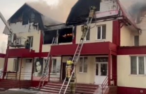 В Рыбалке загорелось кафе «Восток» В Рыбалке загорелось кафе «Восток»