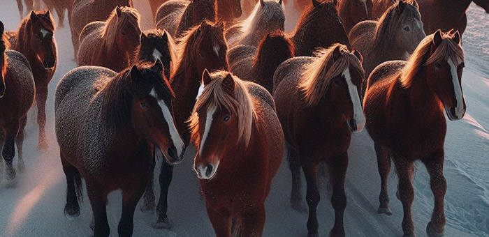 «Нелегальных» лошадей из Республики Алтай задержали на границе с Казахстаном