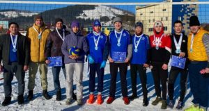 Республиканский чемпионат по волейболу на снегу прошел в Горно-Алтайске