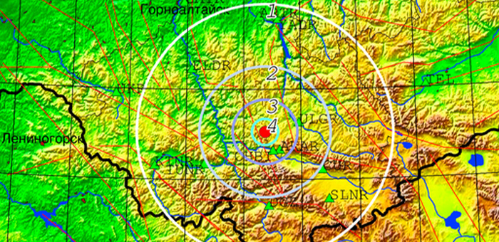 В Улаганском районе произошло землетрясение магнитудой 3.8