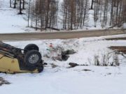 Пьяный сельчанин перевернулся на УАЗе по пути в Верх-Чергу