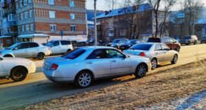 В столкновении двух иномарок в Горно-Алтайске пострадала молодая женщина