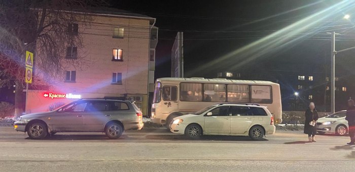 Сельчанка устроила ДТП на главной улице Горно-Алтайска