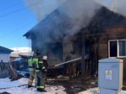 Жилой дом горел в Майме Жилой дом горел в Майме