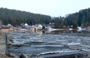 Приусадебные участки подтопило в Турочаке Приусадебные участки подтопило в Турочаке