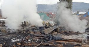 Цех по производству сувениров сгорел в Иогаче
