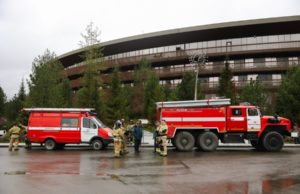 На курорте «Манжерок» прошли пожарно-тактические учения