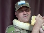 Боец с Алтая взял на СВО домашнего питона