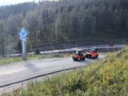 На Кырлыкском перевале завершают укладку асфальта На Кырлыкском перевале завершают укладку асфальта