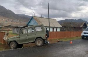 УАЗ столкнулся с мотоциклом в Онгудае, пострадали два человека УАЗ столкнулся с мотоциклом в Онгудае, пострадали два человека